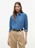 Μπλε Denim Πουκάμισο Σε Boxy Γραμμή  Γυναίκες