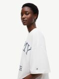 Άσπρο T-Shirt Oversized Σε Άνετη Γραμμή  Γυναίκες
