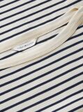 Multi Gold-Tone Button Boat Neck T-Shirt  Women