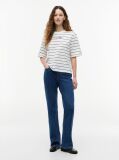 Multi Logo Embroidery Relaxed Crew Neck T-Shirt  Women