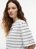 Multi Logo Embroidery Relaxed Crew Neck T-Shirt  Women