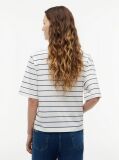 Multi Logo Embroidery Relaxed Crew Neck T-Shirt  Women