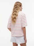 Multi Logo Embroidery Relaxed Crew Neck T-Shirt  Women