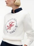 Beige Logo Embroidery Relaxed Crew Neck Jumper  Women