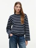 Multi T-Shirt Με Μακρύ Μανίκι Κορδόνι Και Ρίγες  Γυναίκες