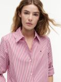 Multi Regular Fit Flag Embroidery Poplin Shirt  Women