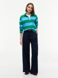 Multi Premium Knit Gold-Tone Button Polo Jumper  Women