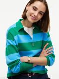 Multi Premium Knit Gold-Tone Button Polo Jumper  Women