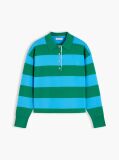 Multi Premium Knit Gold-Tone Button Polo Jumper  Women