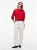 Red Pure Cashmere Relaxed Crew Neck Jumper  Women