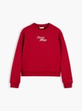 Red Logo Relaxed Terry Sweatshirt  Women