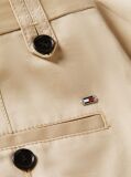 Beige Pleated Twill Chino Mini Skirt  Women