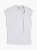 White Knot Textured Jersey Sleeveless Top  Women