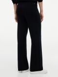 Black Travel Regular Trousers With Silk  Women