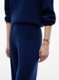 Blue Travel Regular Trousers With Silk  Women