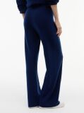 Blue Travel Regular Trousers With Silk  Women
