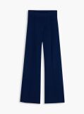 Blue Travel Regular Trousers With Silk  Women