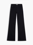 Black Luna Mid Rise Flared Black Jeans  Women