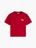 Red Logo Jersey Crew Neck T-Shirt  Women