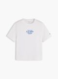 Beige Logo Interlock Knit Crew Neck T-Shirt  Women