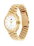White Ionic Gold-Plated White Dial Bracelet Watch  Women