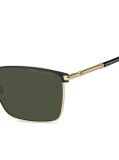 Multi Modern Preppy Square Sunglasses  Men