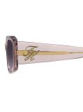 Pink Logo Plaque Rectangular Sunglasses  Women
