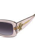Pink Logo Plaque Rectangular Sunglasses  Women