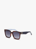 Brown TH Monogram Polarised Square Sunglasses  Women