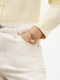 Gold Gold-Plated Rope Chain Nautical Charm Bracelet  Women