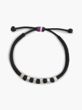 Black Black Adjustable Sliding Knot Bracelet  Men