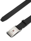 Black Flag Plaque Leather Belt  Men