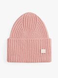 Pink Heritage Wool Blend Logo Plaque Beanie  Women