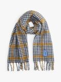 Multi TH Crest Houndstooth Wool Blend Fluffy Scarf  Women