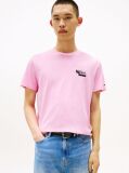 Ροζ Slim T-Shirt Με Λογότυπο  Άνδρες