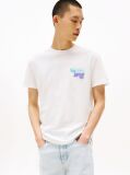 Άσπρο T-shirt Με Λογότυπα Στο Πίσω Μέρος  Άνδρες