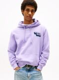 Purple Stack Logo Back Graphic Hoody  Men