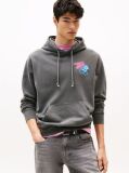Black Back Graphic Regular Hoody  Men