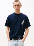 Μπλε T-Shirt Με Λογότυπο Στην Πλάτη Σε Κανονική Γραμμή  Άνδρες