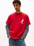 Red Back Logo Graphic Relaxed T-Shirt  Men