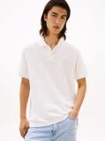 Beige Tommy Badge Pique Polo Shirt  Men
