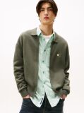 Green Relaxed Zip-Thru Sweatshirt  Men