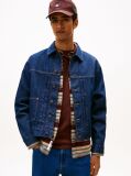Denim Pleated Denim Trucker Jacket  Men