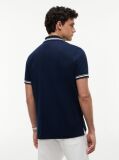 Blue Tommy Flag Regular Fit Tipped Polo Shirt  Men