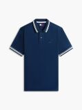 Blue Tommy Flag Regular Fit Tipped Polo Shirt  Men