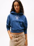 Μωβ Boxy Cropped Hoody Με Λογότυπο  Γυναίκες