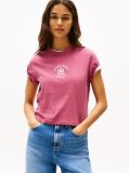 Purple Regular Fit Varsity T-Shirt  Women