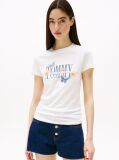 Μπεζ T-Shirt Με Σχέδιο Σε Slim Γραμμή  Γυναίκες