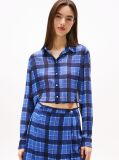 Multi Regular Fit Cropped Chiffon Shirt  Women