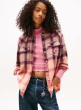 Multi Logo Relaxed Fit Flannel Shirt  Women